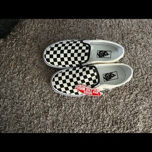 White and black vans i consider the white cream. Brand new!